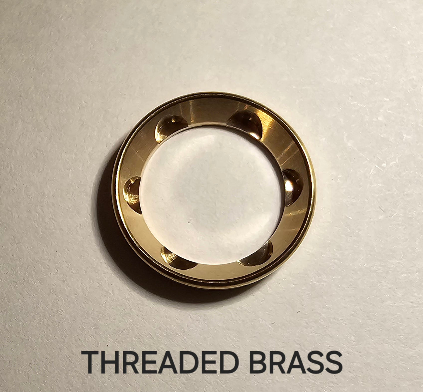 Emisar/Noctigon replacement Switch Ring/Button BRASS THREADED RAISED