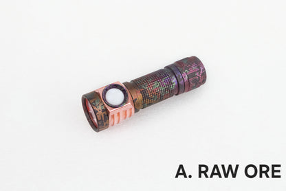 Emisar D3AA Titanium Colorful Series 14500/AA LED Flashlight A. RAW ORE