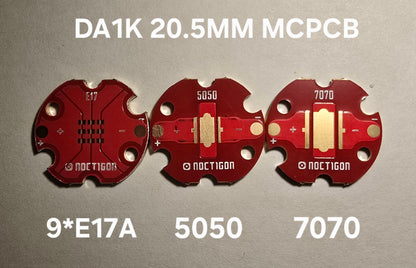 Emisar Noctigon XP Raw MCPCB Custom DA1K 20.5MM 7070MCPCB