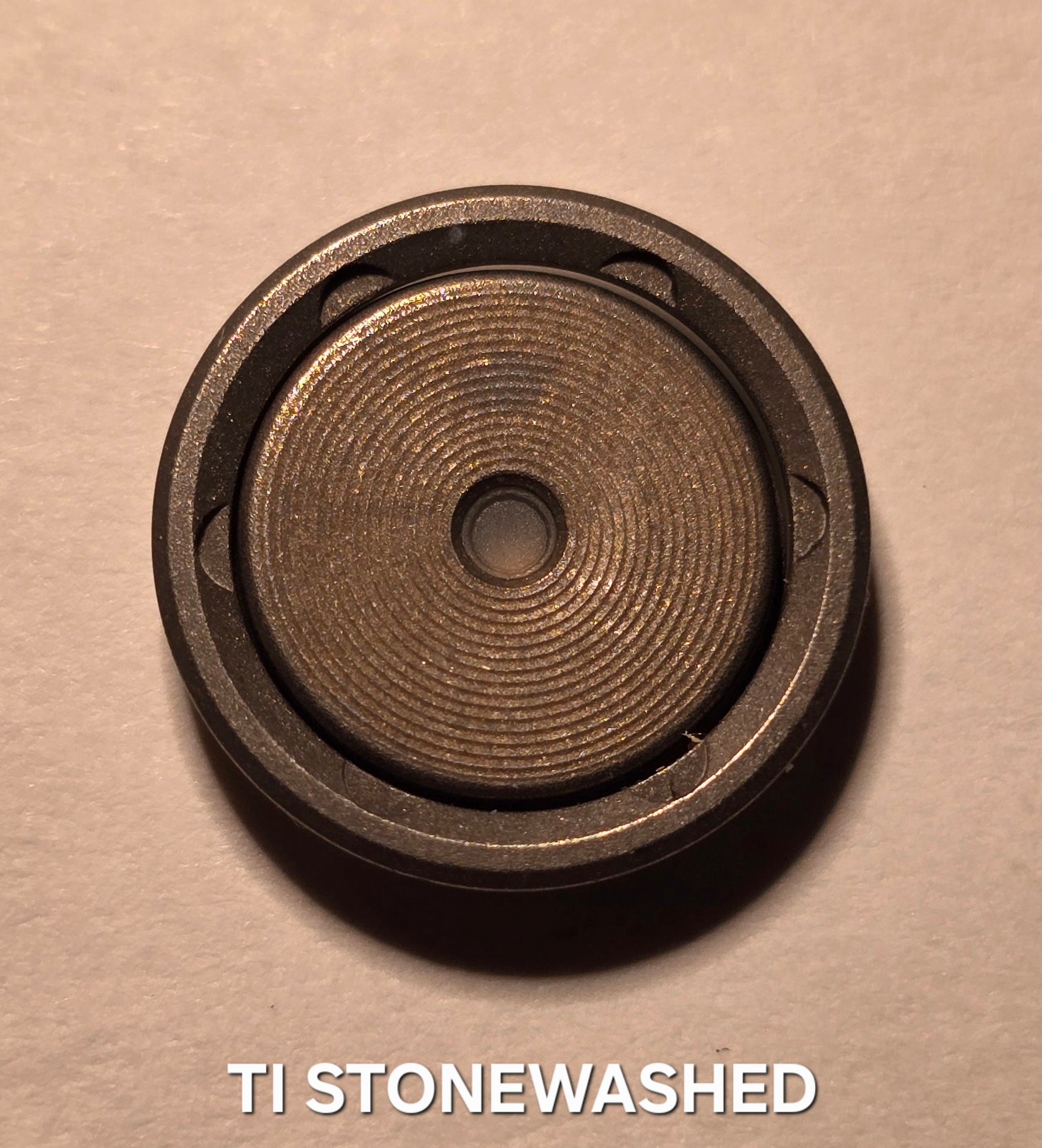 Emisar/Noctigon replacement switch ring/button NEW! TITANIUM STONEWASHED METAL SWITCH BUTTON W SWITCH RING BEZEL (SET)