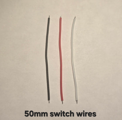 Emisar Noctigon XP Raw MCPCB/AUX Custom 50MM SWITCH WIRE (SET 0F 3)