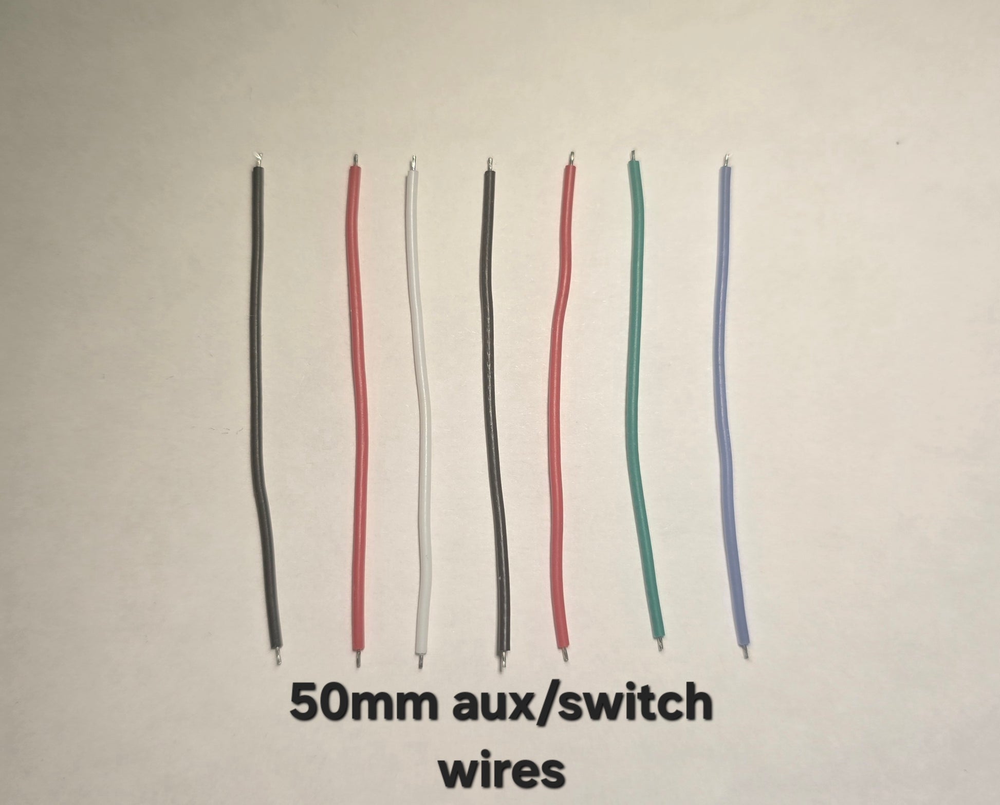 Emisar Noctigon XP Raw MCPCB/AUX Custom 50MM AUX BOARD SWITCH WIRES (SET OF 7)