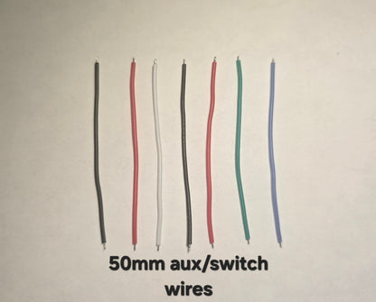 Emisar Noctigon XP Raw MCPCB/AUX Custom 50MM AUX BOARD SWITCH WIRES (SET OF 7)