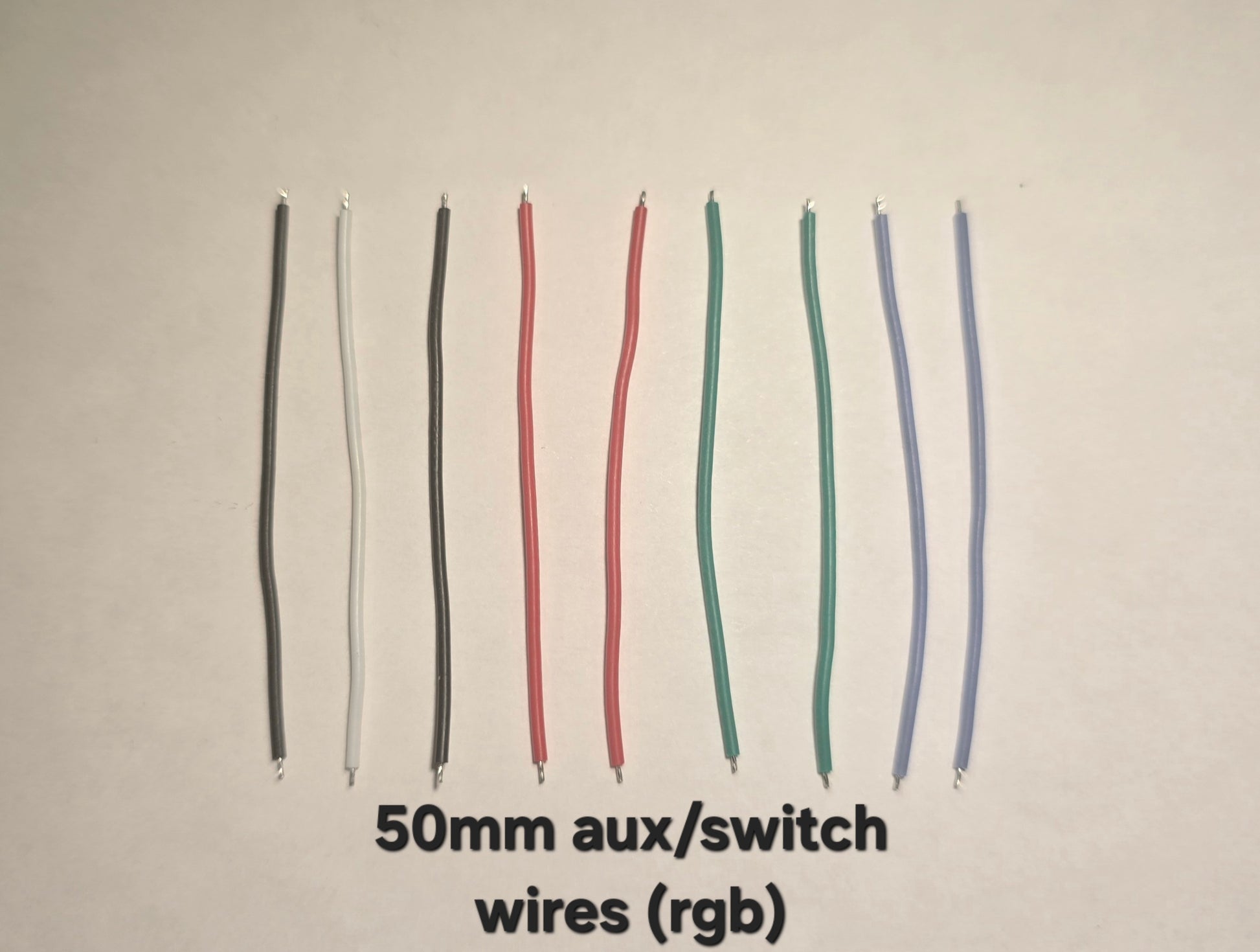 Emisar Noctigon XP Raw MCPCB/AUX Custom 50MM AUX BOARD RGB SWITCH WIRES (SET OF 9)