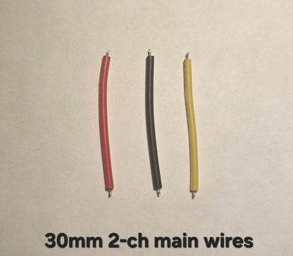 Emisar Noctigon XP Raw MCPCB/AUX Custom 30MM 2-CH DRIVER MAIN WIRE (SET OF 3)