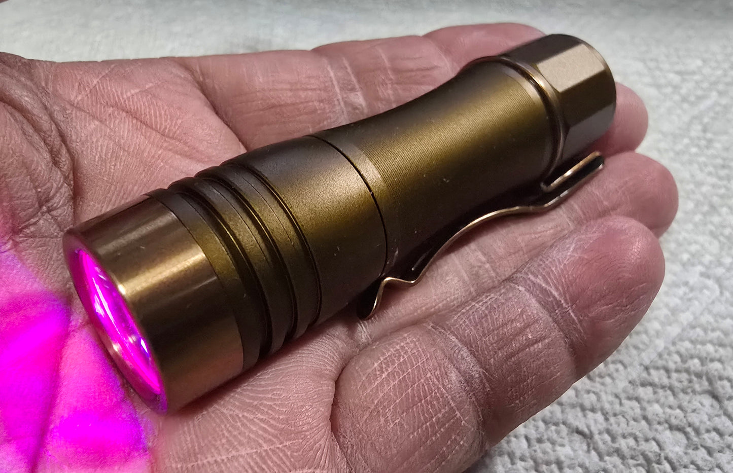 Noctigon KR1AA v1 14500/AA Custom LED Flashlight BROWN BRONZE V1