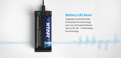 XTAR MC2 2-Slot USB-C Lithium-Ion Battery Charger