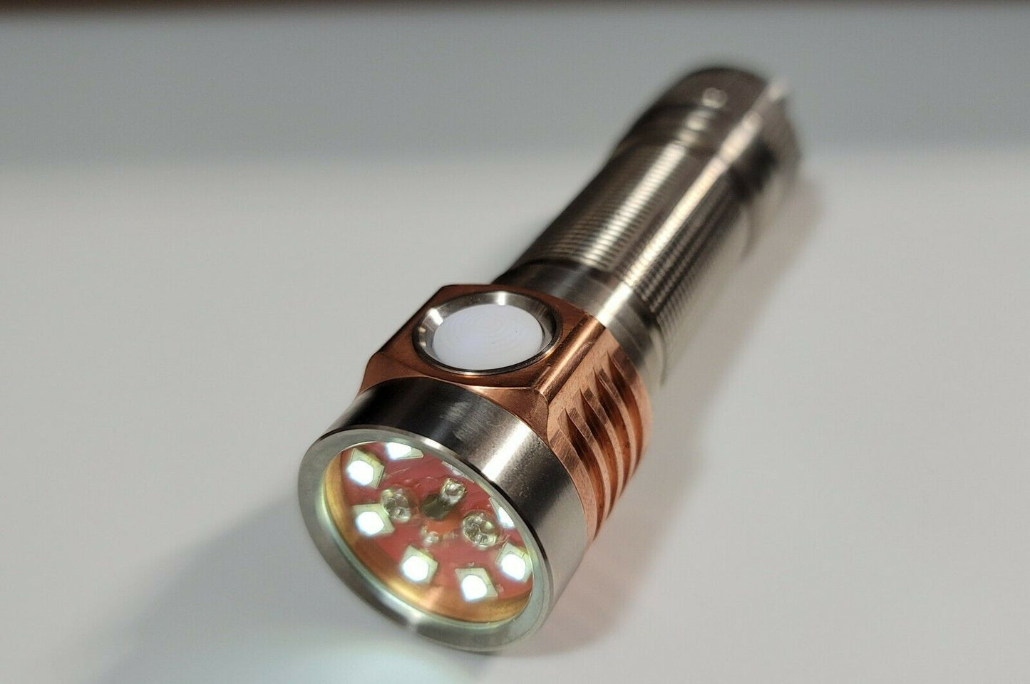 Emisar D4V2 Titanium *MULE* 8 X LED Flashlight "CUSTOM BUILT-TO-ORDER