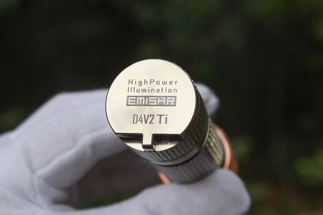 Emisar D4v2 Titanium High Power LED Flashlight *CUSTOM BUILD-TO-ORDER*