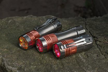 Noctigon KR4 Titanium 3CH 3-CH Triple Channel 18650 Led Flashlight