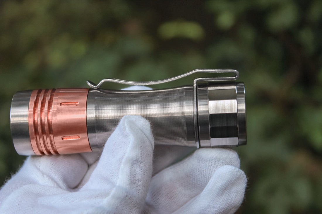 Noctigon KR4 Titanium 3CH 3-CH Triple Channel 18650 Led Flashlight