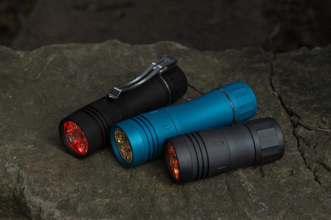 Noctigon KR4 Quad 18650 High Power LED Flashlight "CUSTOM BUILT-TO-ORDER" CYAN