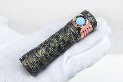 Emisar D4K Titanium 21700 High Power LED Flashlight TITANIUM RAW B. PIXEL CAMO 2