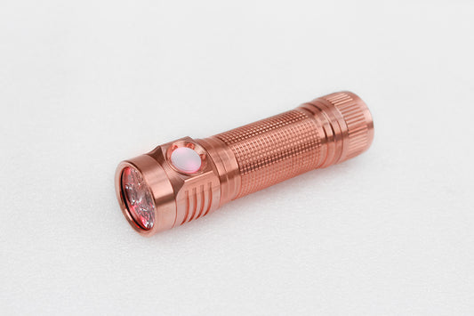 Emisar D4K Copper Tint Ramp 1*2700 High Power Quad EDC LED Flashlight *CUSTOM BUILT-TO ORDER* RAW COPPER