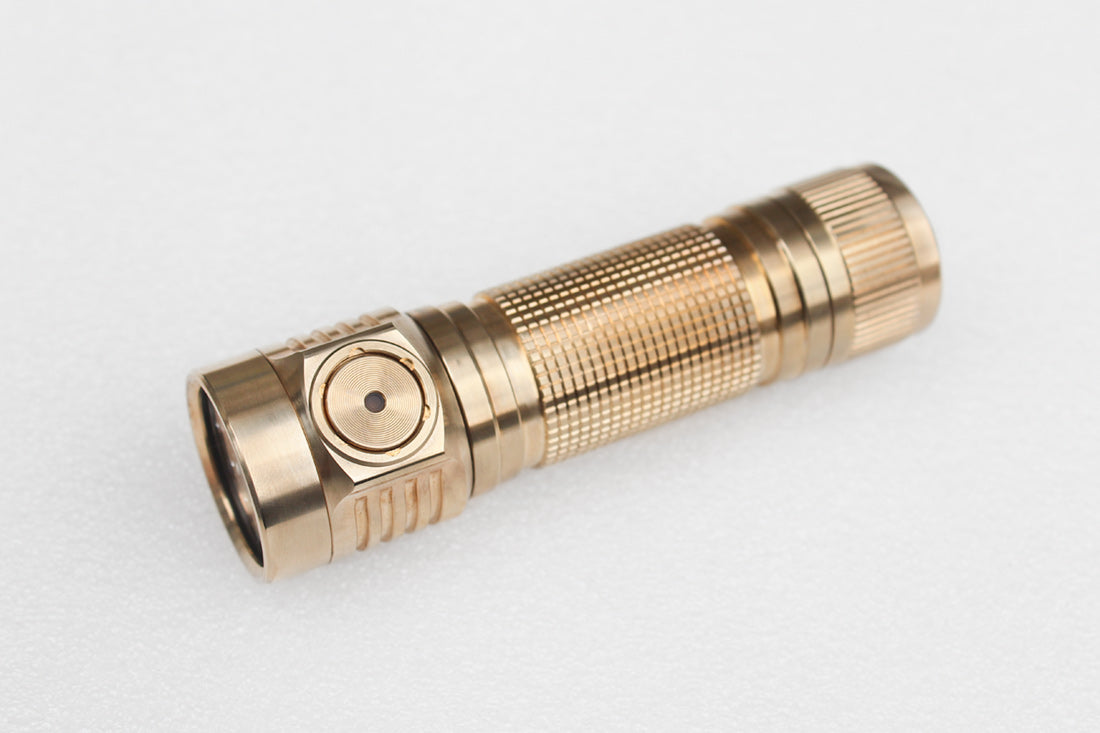 Emisar D4v2 Brass 2-CH 2CH High Power LED Flashlight *CUSTOM BUILD-TO-ORDER* RAW BRASS