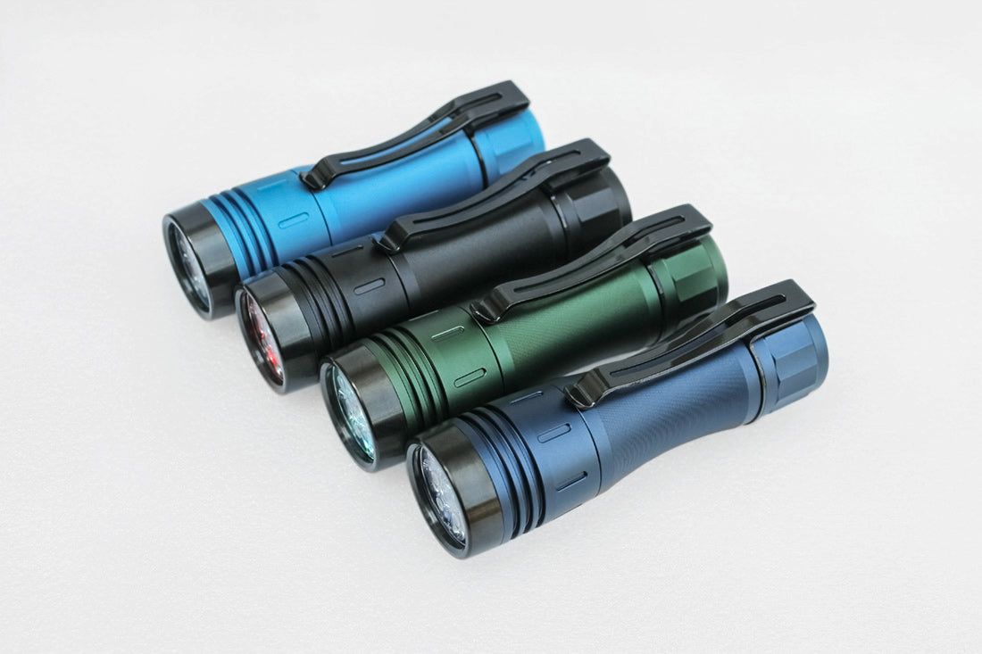 Noctigon KR4 3CH 3-CH Triple Channel 18650 Led Flashlight