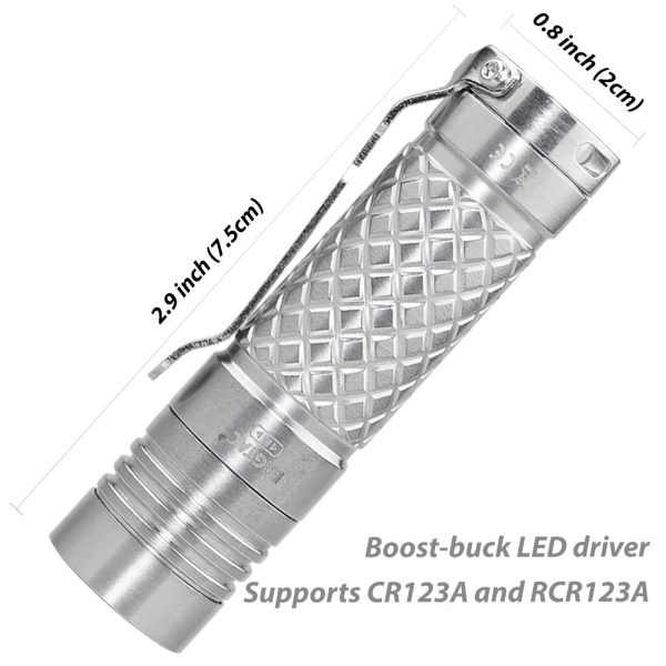 EAGTAC D3C Titanium CR123/RCR123/16340 LED Flashlight