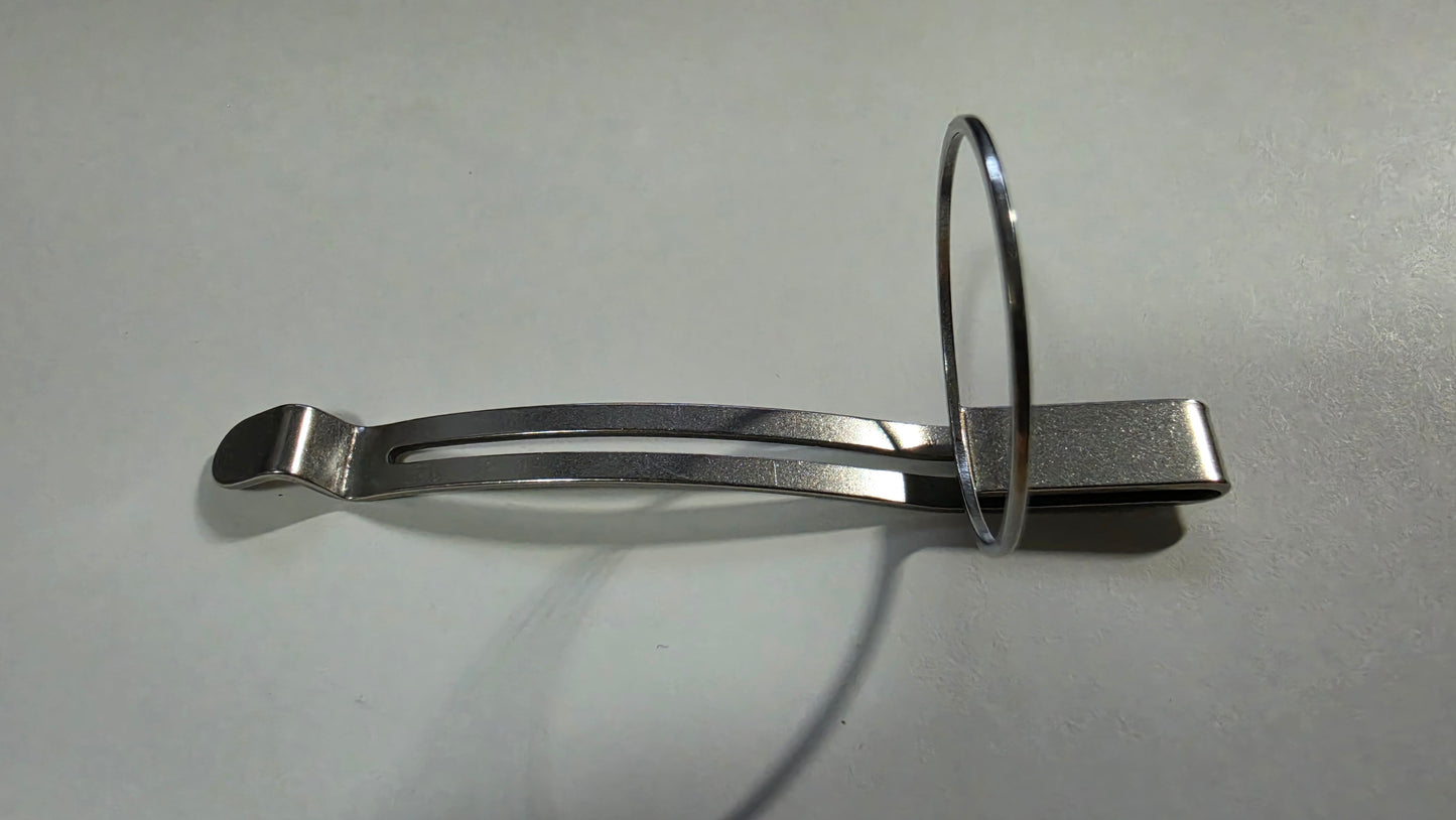 Noctigon KR1k replacement parts STAINLESS DEEP CARRY POCKET CLIP