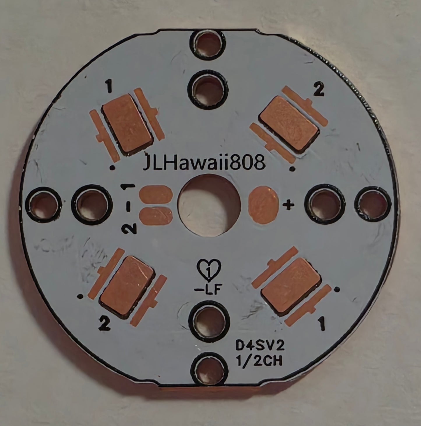 Emisar Noctigon XP Raw MCPCB/AUX Custom 33 X 2MM D4SV2 5050SMD 2-CH MCPCB (NEW!)