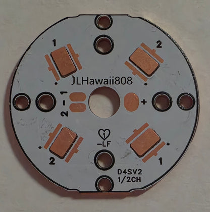 Emisar Noctigon XP Raw MCPCB/AUX Custom 33 X 2MM D4SV2 5050SMD 2-CH MCPCB (NEW!)