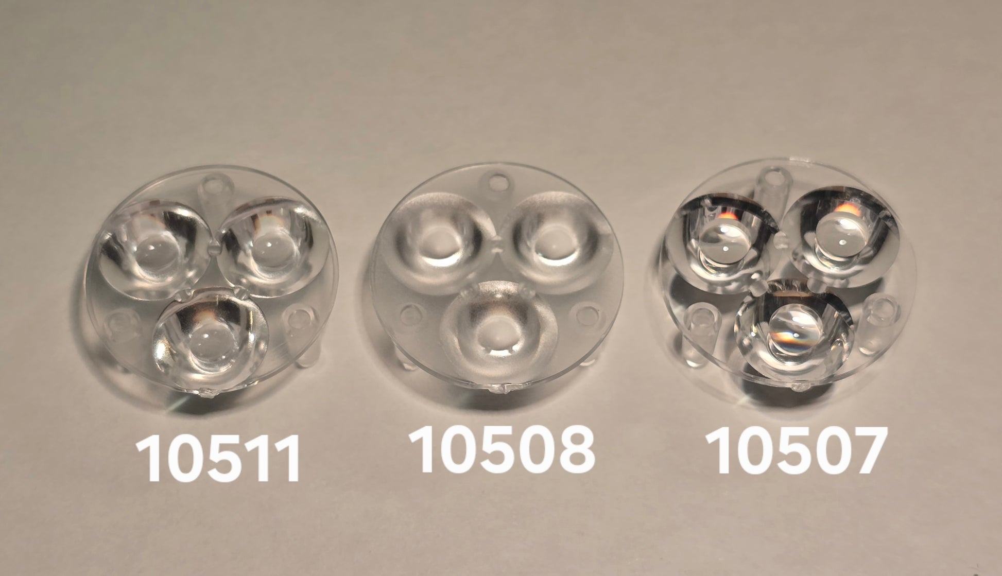 Carclo 10511 10507 Drilled Optics 20mm 1.5x6mm For Tritium or Glow Tubes