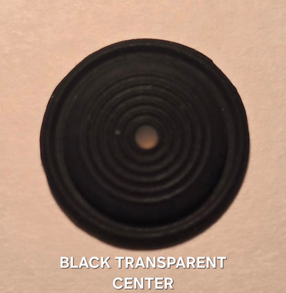 Emisar/Noctigon replacement switch ring/button NEW! BLACK SWITCH BUTTON W TRANSPARENT CENTER