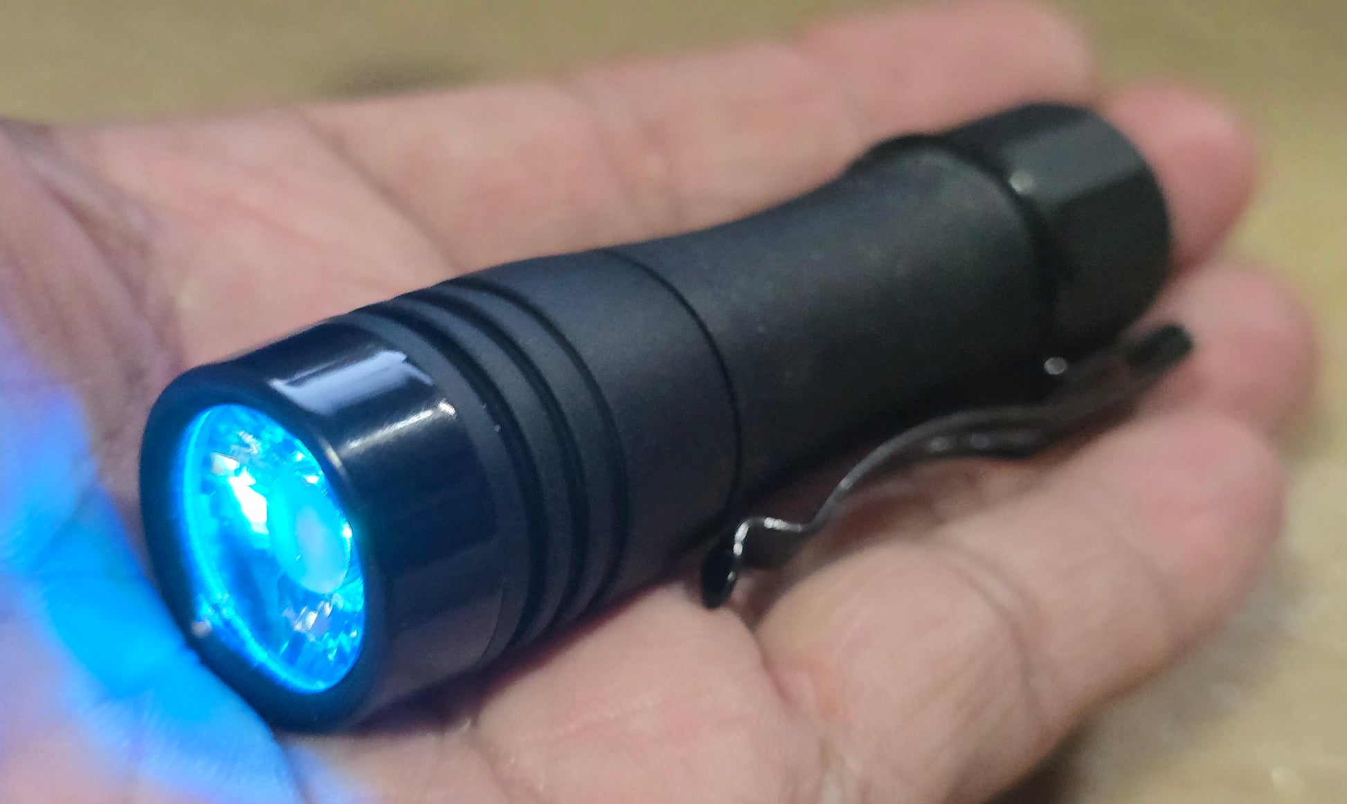 Noctigon KR1AA V1/V2 14500/AA Custom LED Flashlight *BUILT* BLACK W FFL5009R 3500K (ALL BLACK SS ADD-ONS)