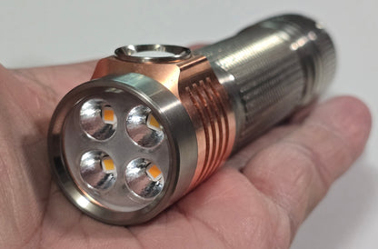 Emisar D4K Titanium 21700 High Power LED Flashlight "CUSTOM BUILT-TO-ORDER"