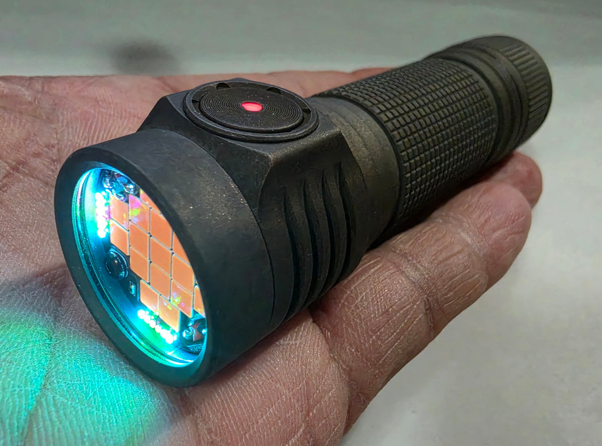 Emisar D4V2 Titanium/Copper/Brass 17 x LED " MEGA MULE" High Power LED Flashlight
