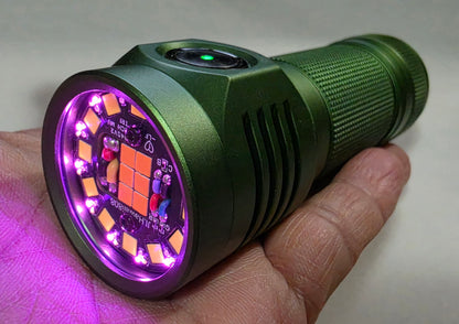 Emisar D4SV2 18 x LED Mule 2 Channel Tint Ramp High Power LED Flashlight GREEN (W 21700 TUBE DEFAULT)