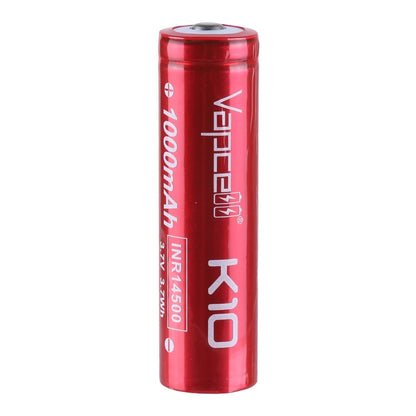 Vapcell K10 INR14500 8A 1000mah Lithium-ion battery ***MUST BE SOLD WITH FLASHLIGHT + FEDEX***