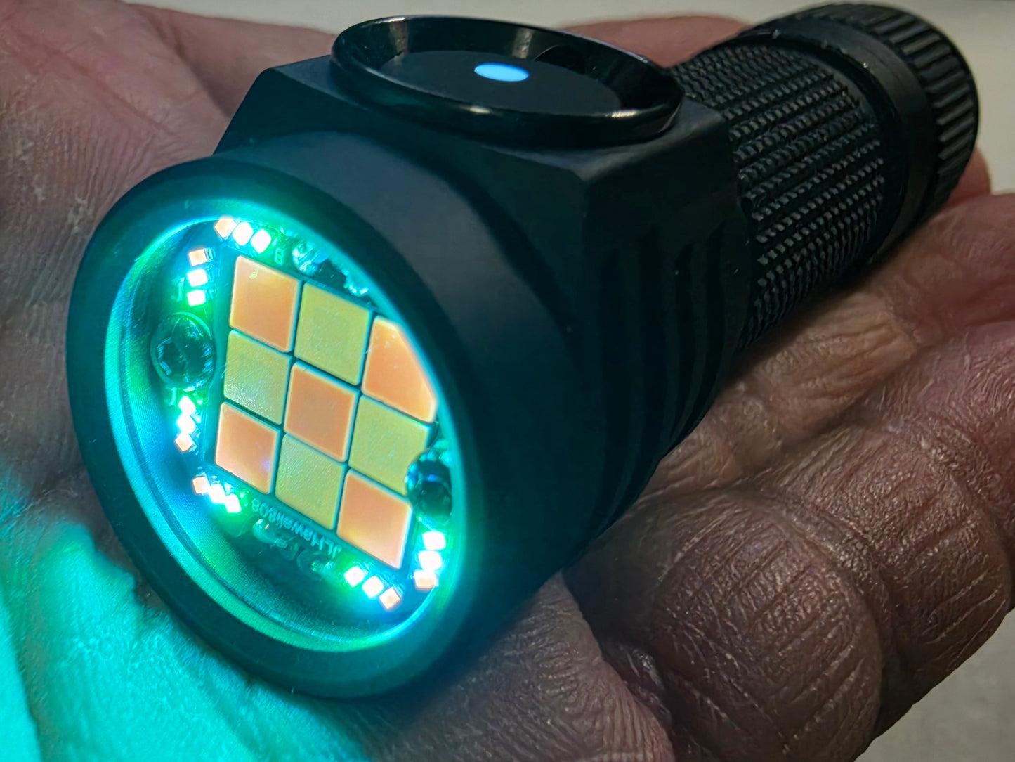 Emisar D3AA Titanium/Copper/Brass "MEGA" 9 x LED Mule