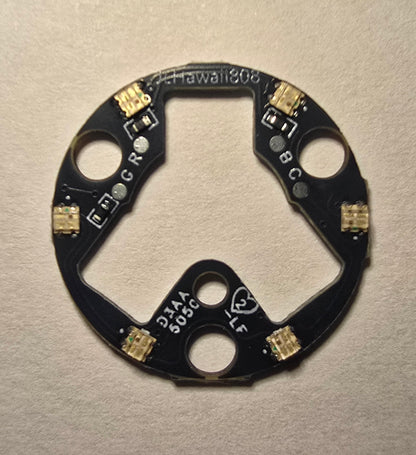 Emisar Noctigon XP Raw MCPCB/AUX Custom D3AA 5050 RGB AUX BOARD (BLACK)