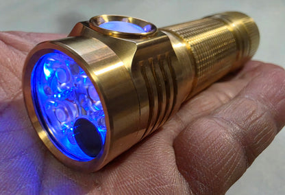 Emisar D4v2 Titanium/Copper/Brass 3CH Tripe Channel 18650 Led Flashlight