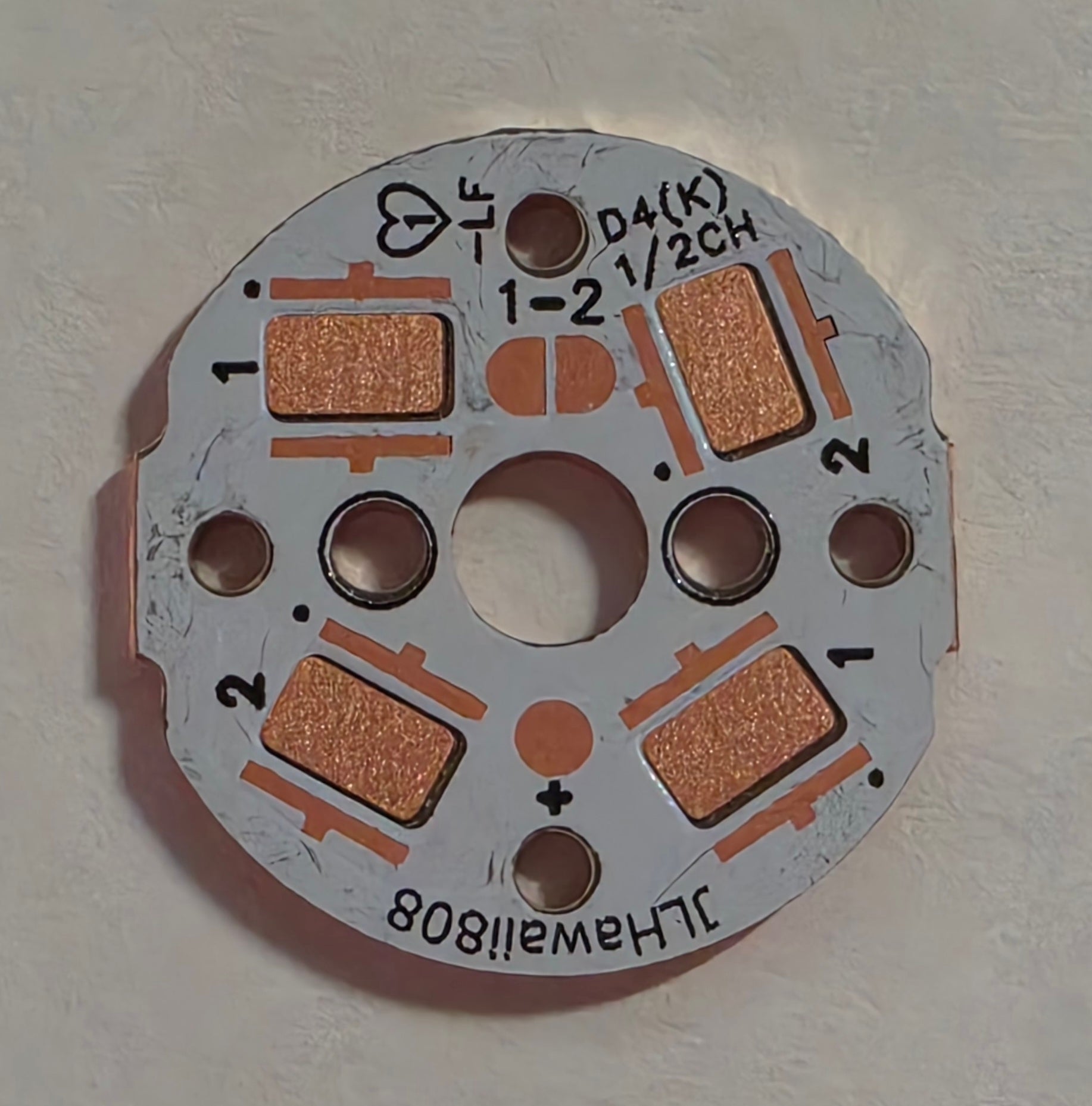 Emisar Noctigon XP Raw MCPCB/AUX Custom 23 X 1.6MM 5050SMD 2-CH MCPCB (NEW!)
