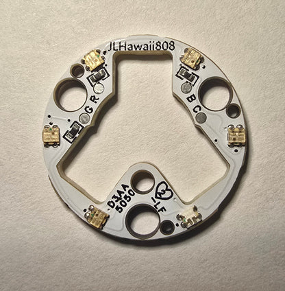 Emisar Noctigon XP Raw MCPCB/AUX Custom D3AA 5050 RGB AUX BOARD (WHITE)