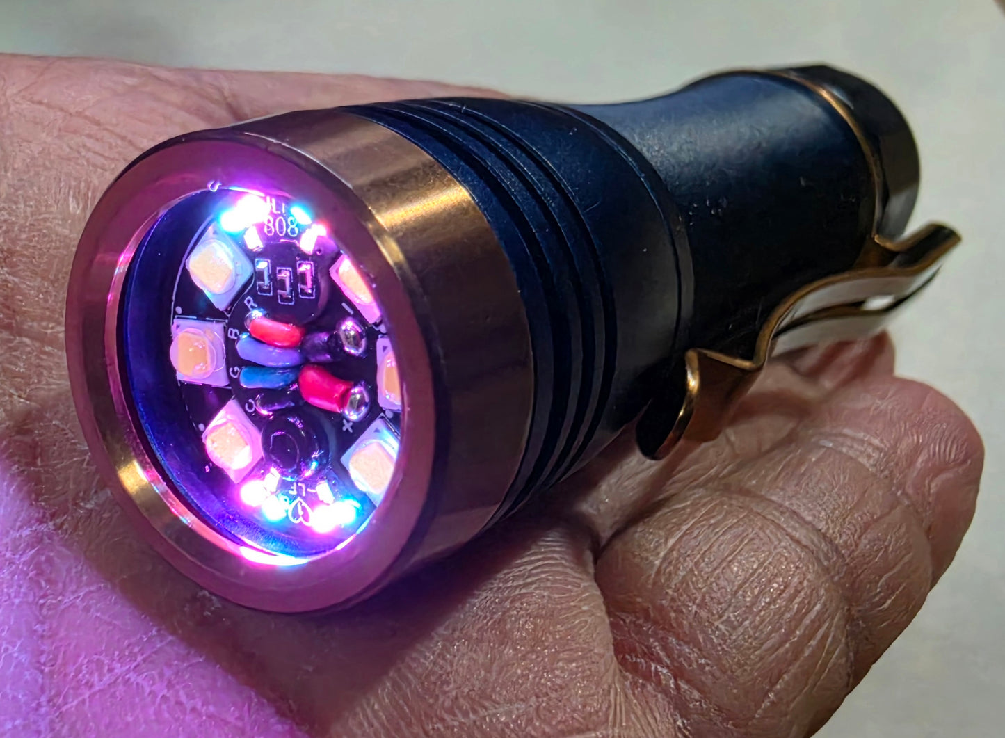 Noctigon KR3 Triple Led 18650 Flashlight W/Lume X1-C Driver
