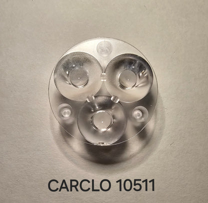 Emisar/Noctigon Replacement Glass/Optics CARCLO TRIPLE 10511 (NARROW SPOT FROSTED)