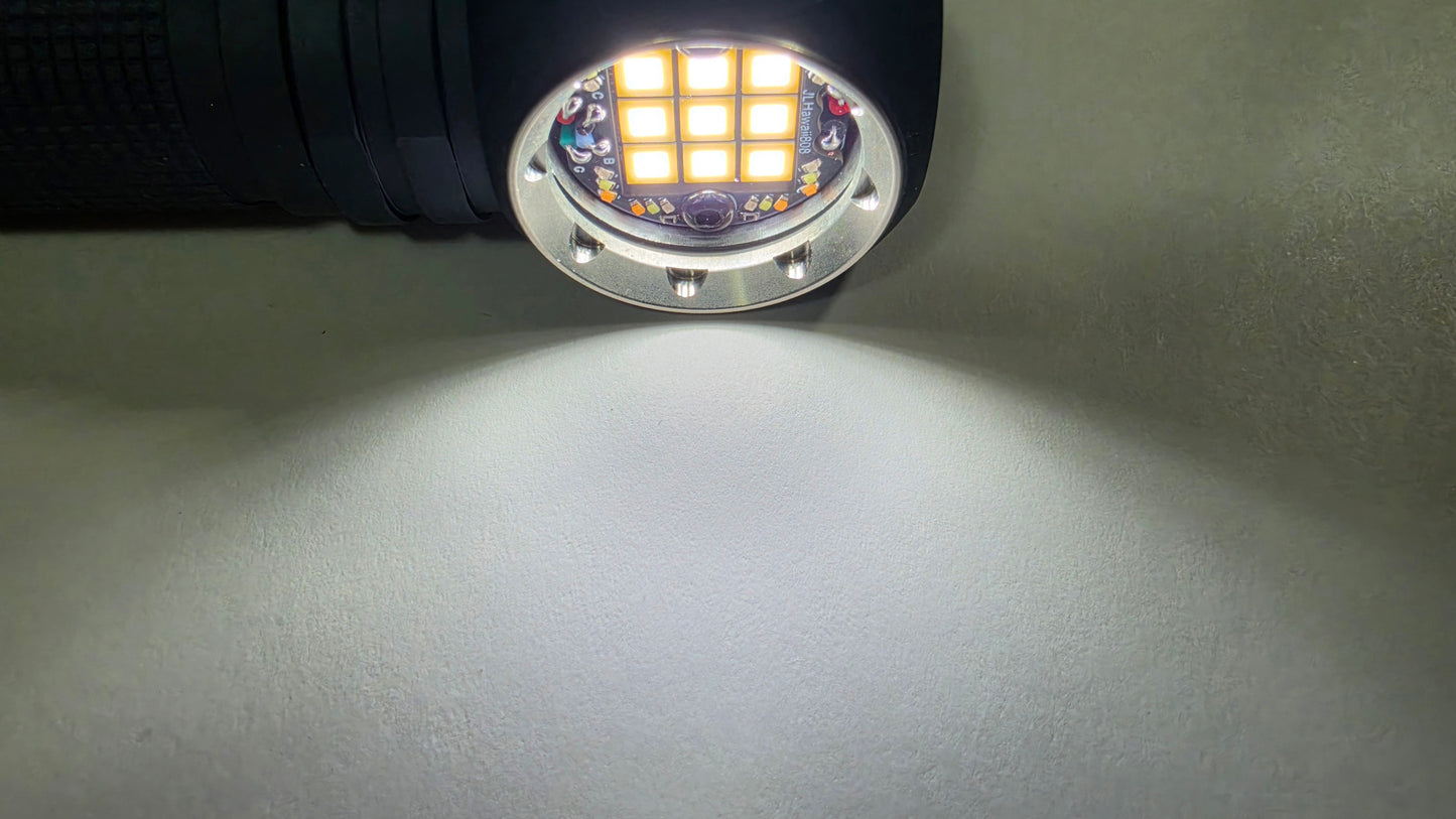 Emisar DW3AA "MEGA" 9 x LED Mule Right Angle Flashlight/Work light