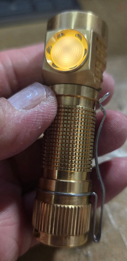 Emisar D3AA Brass 14500/AA LED Flashlight *CUSTOM BUILT-TO-ORDER*