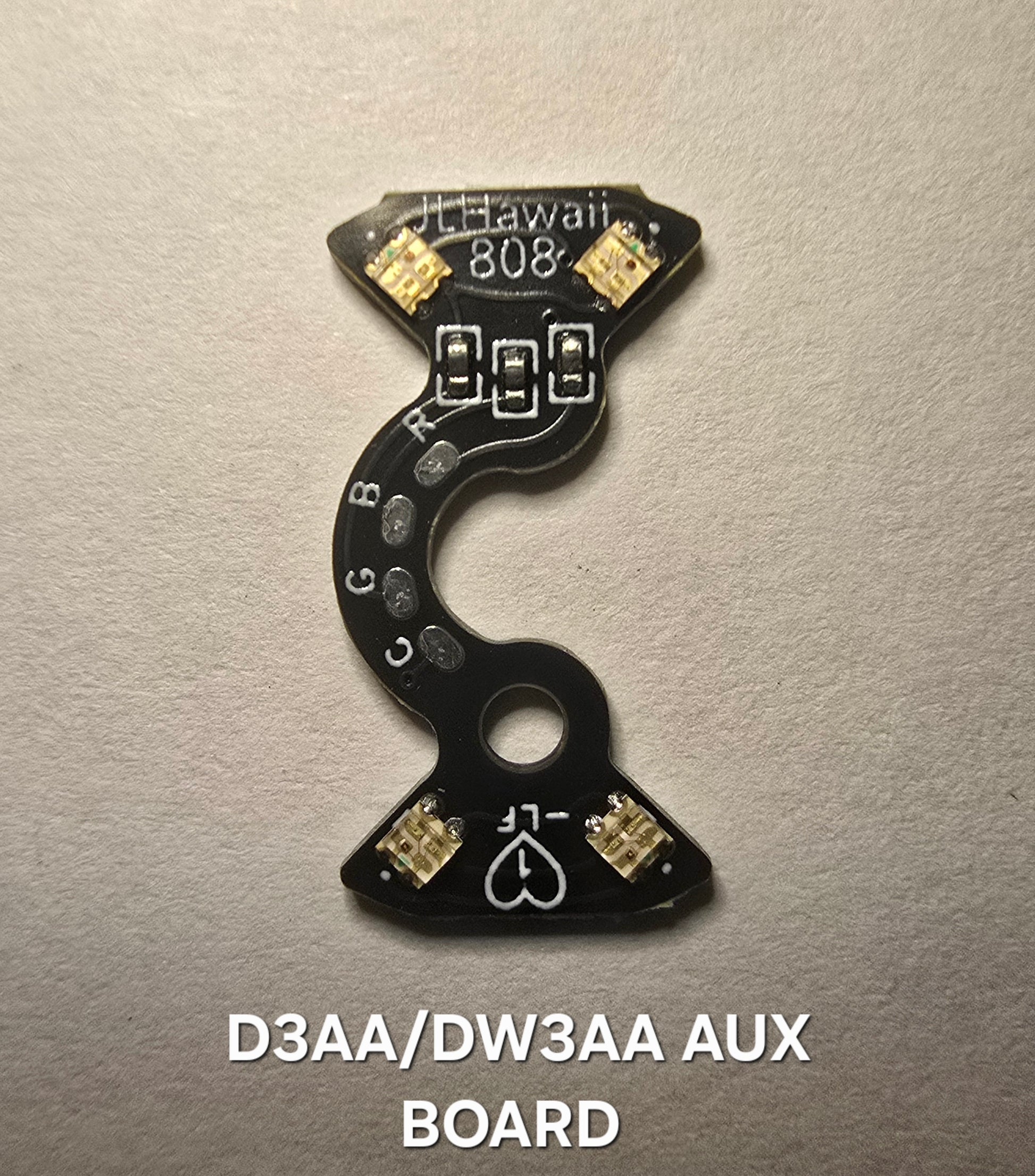 Emisar Noctigon XP Raw MCPCB Custom D3AA DW3AA MULE RGB AUX BOARD (BLACK)
