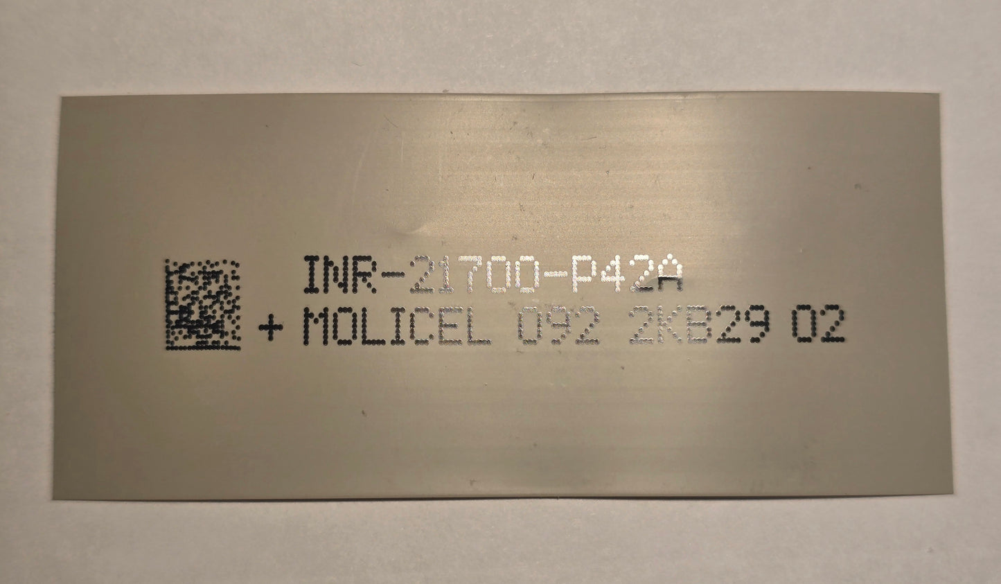 Molicel P42A P26A Battery Shrink Wrap/Button top P42A SHRING WRAP