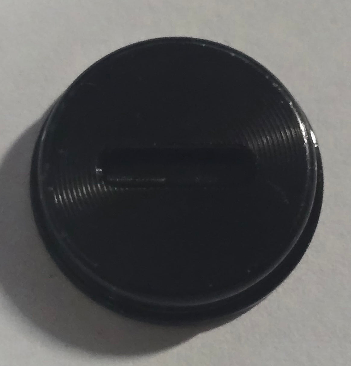 Noctigon KR1aa parts/accessories STAINLESS BLACK SWITCH BUTTON (W TRITIUM SLOT)