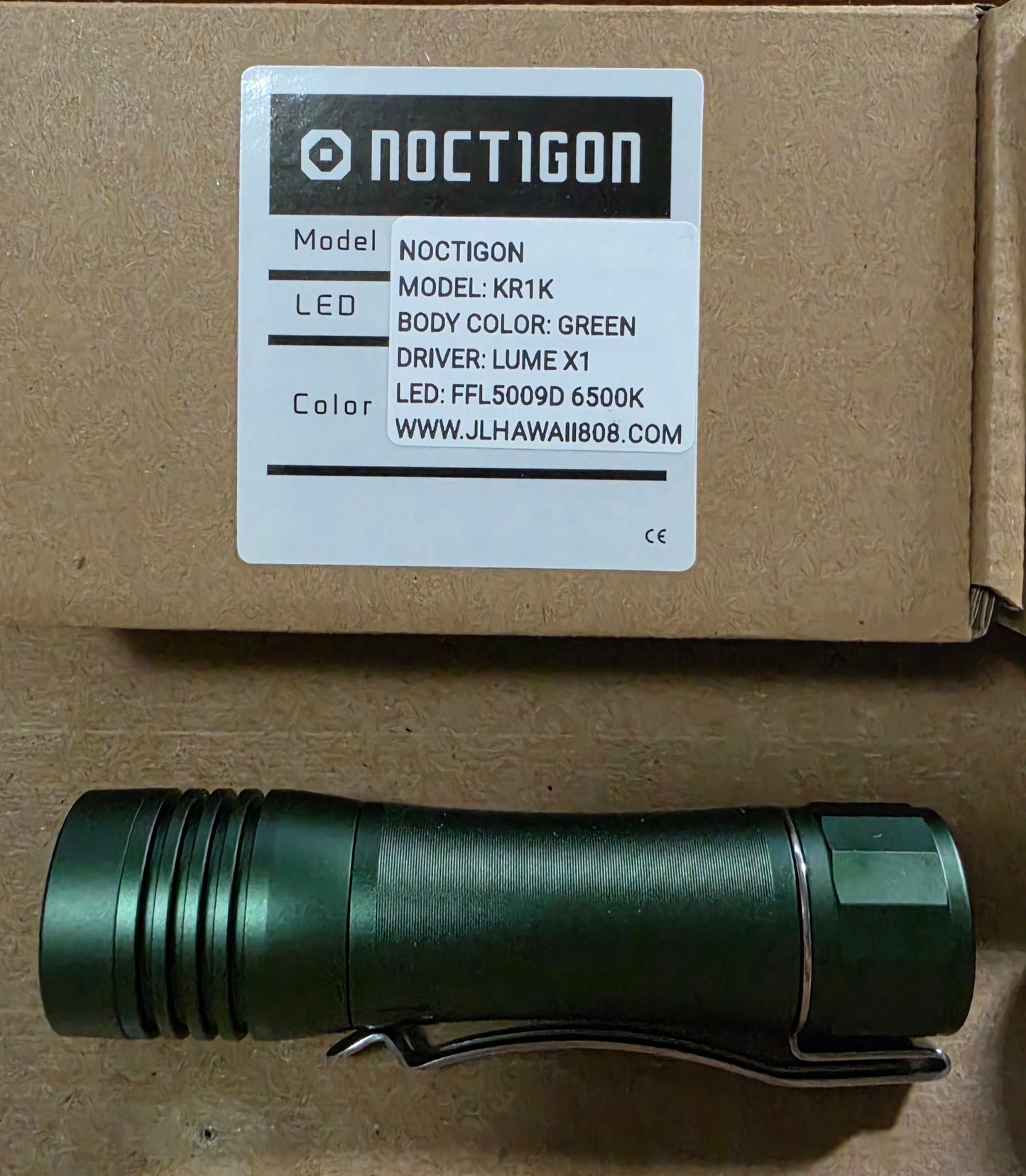 Noctigon KR1K 21700 Lume X1 Pocket EDC Flashlight