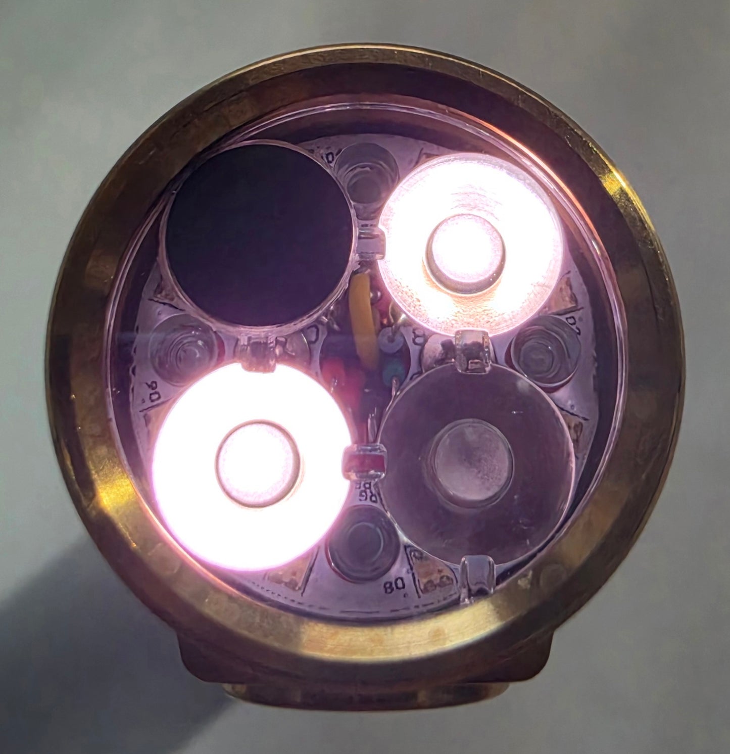 Emisar D4v2 Titanium/Copper/Brass 3CH Tripe Channel 18650 Led Flashlight