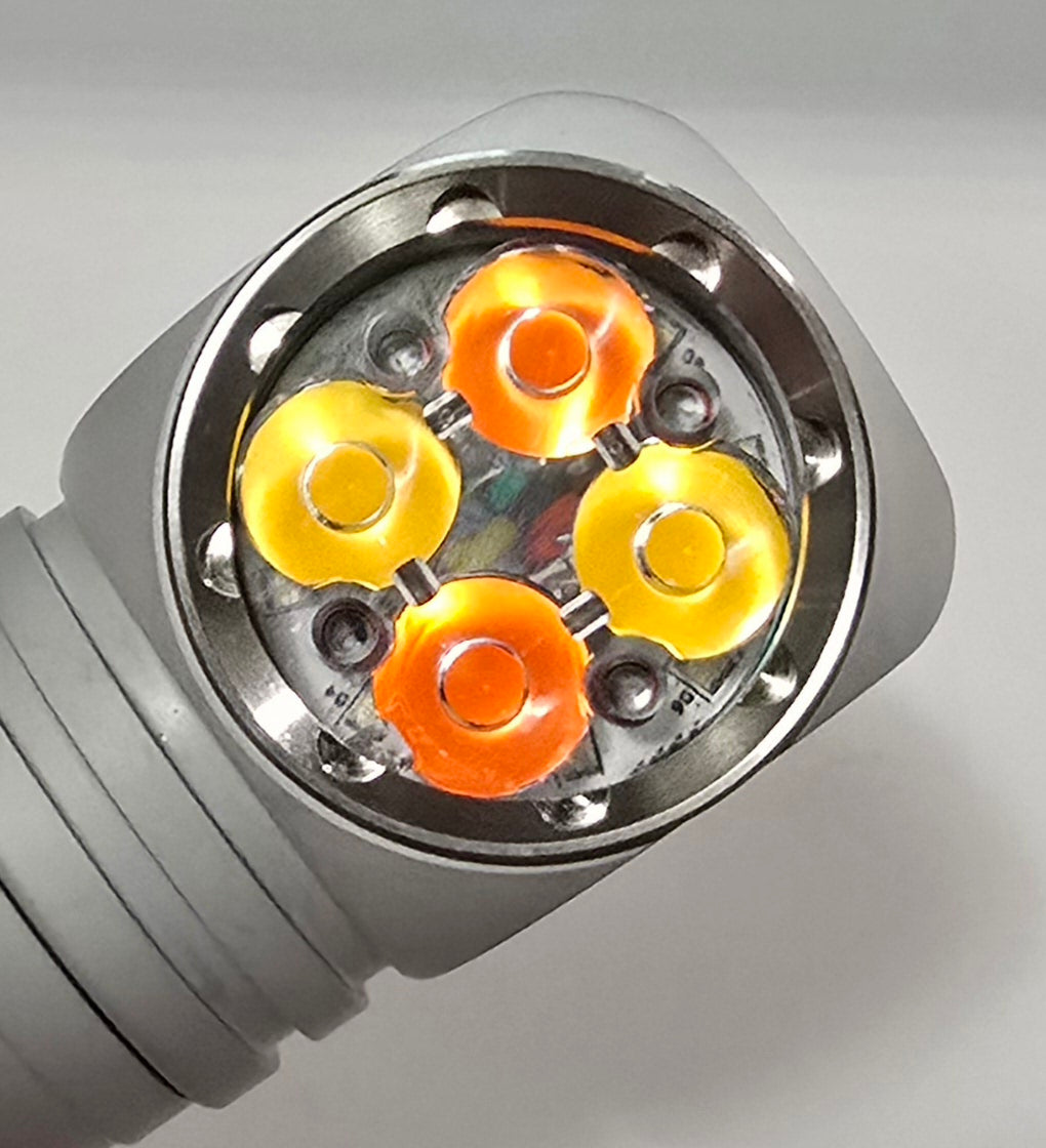 Emisar DW4 Dual Channel Right Angle Work Light CUSTOM "BUILT-TO-ORDER" STONEWHITE ($5 ADDITIONAL)