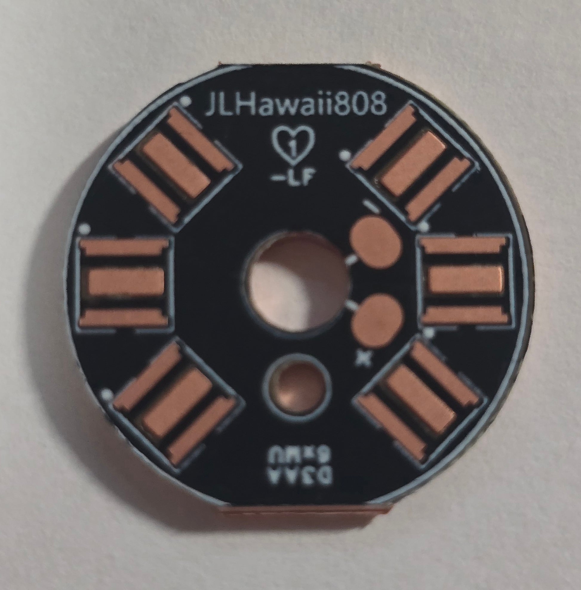 Emisar Noctigon XP Raw MCPCB/AUX Custom 20 X 1.6MM 3S2P 6 X 3535 SMD MULE MCPCB (BLACK)