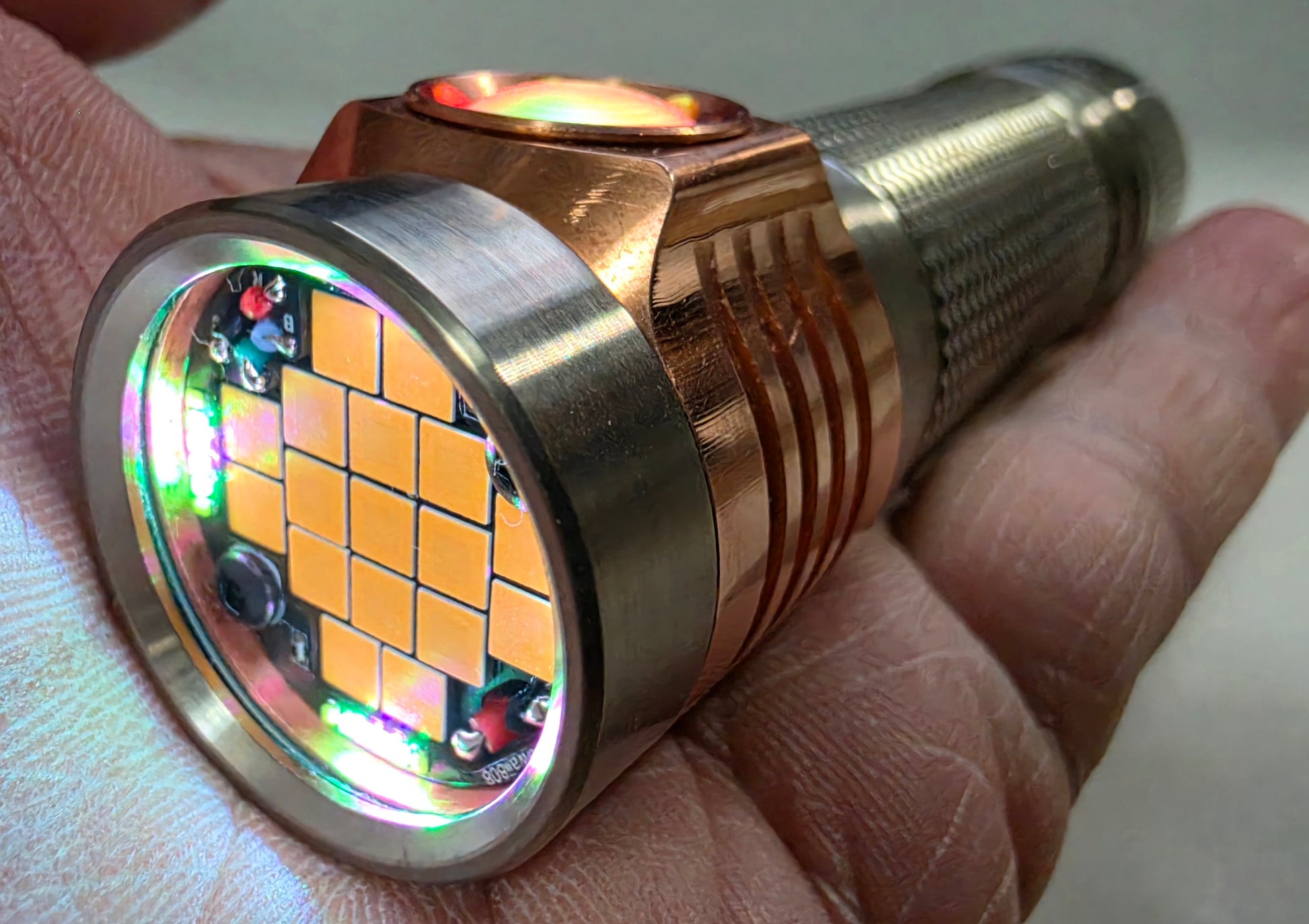brass rechargeable flashlight Lumintop Lumintop GT NANO3.0 400M EDC Thrower Support Extend Tube 700LM 10280/10750 Battery USB Camping Lantern Outdoor Thats the color of the light OLIGHT Warrior Mini 2 BRASS