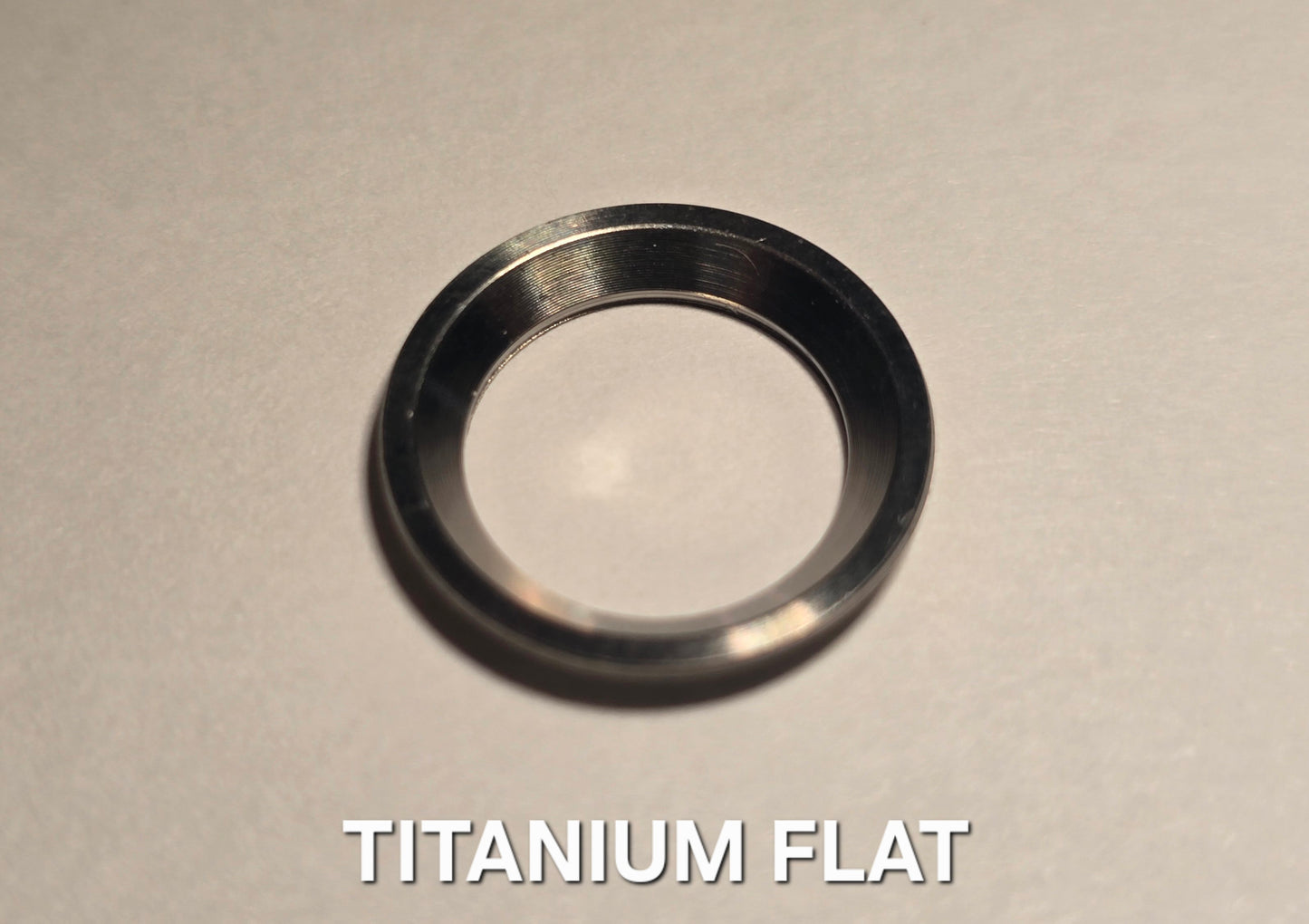 Emisar/Noctigon replacement switch ring/button TITAMIUM FLAT (PRESSED)