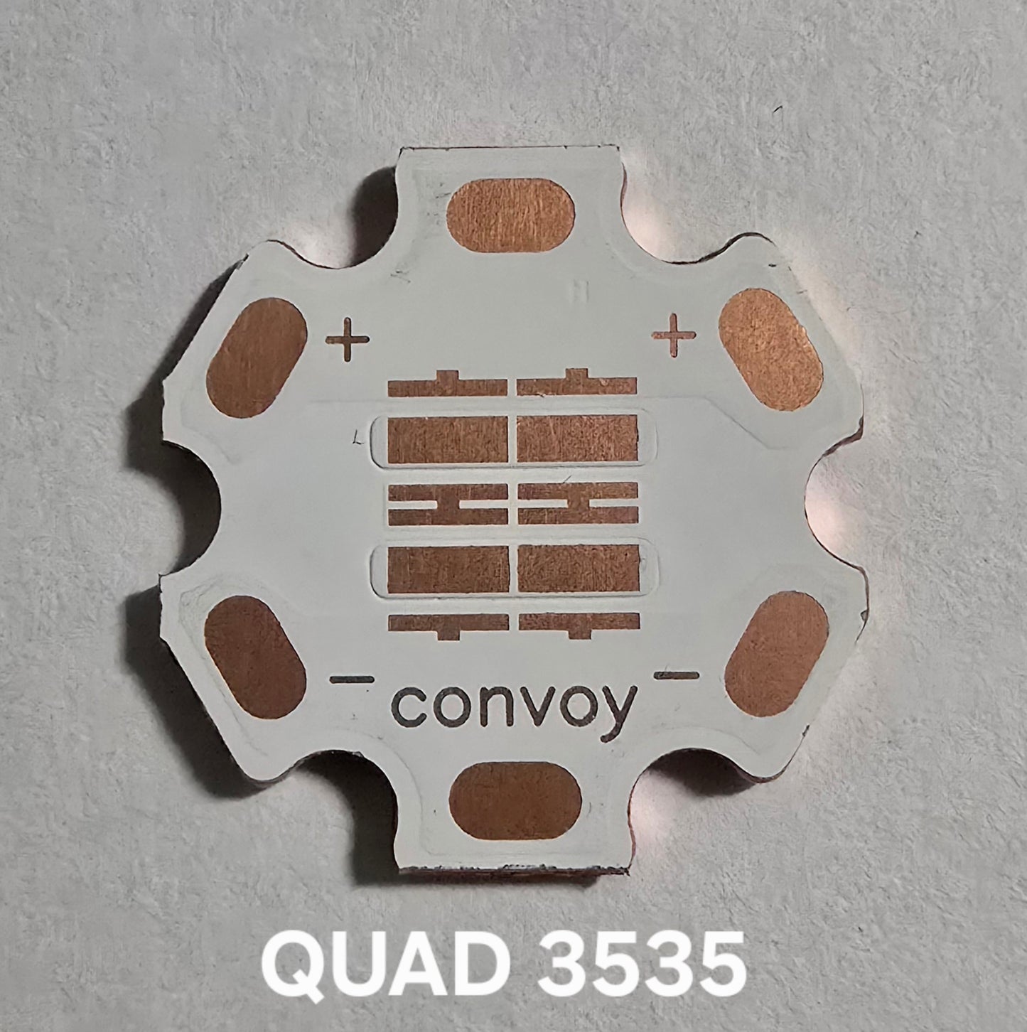 CONVOY RAW LED MCPCB 20 X 1.5MM QUAD 3535 SMD